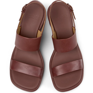 Sandali - CAMPER Louise Sandal - Bordeaux - Pelle liscia