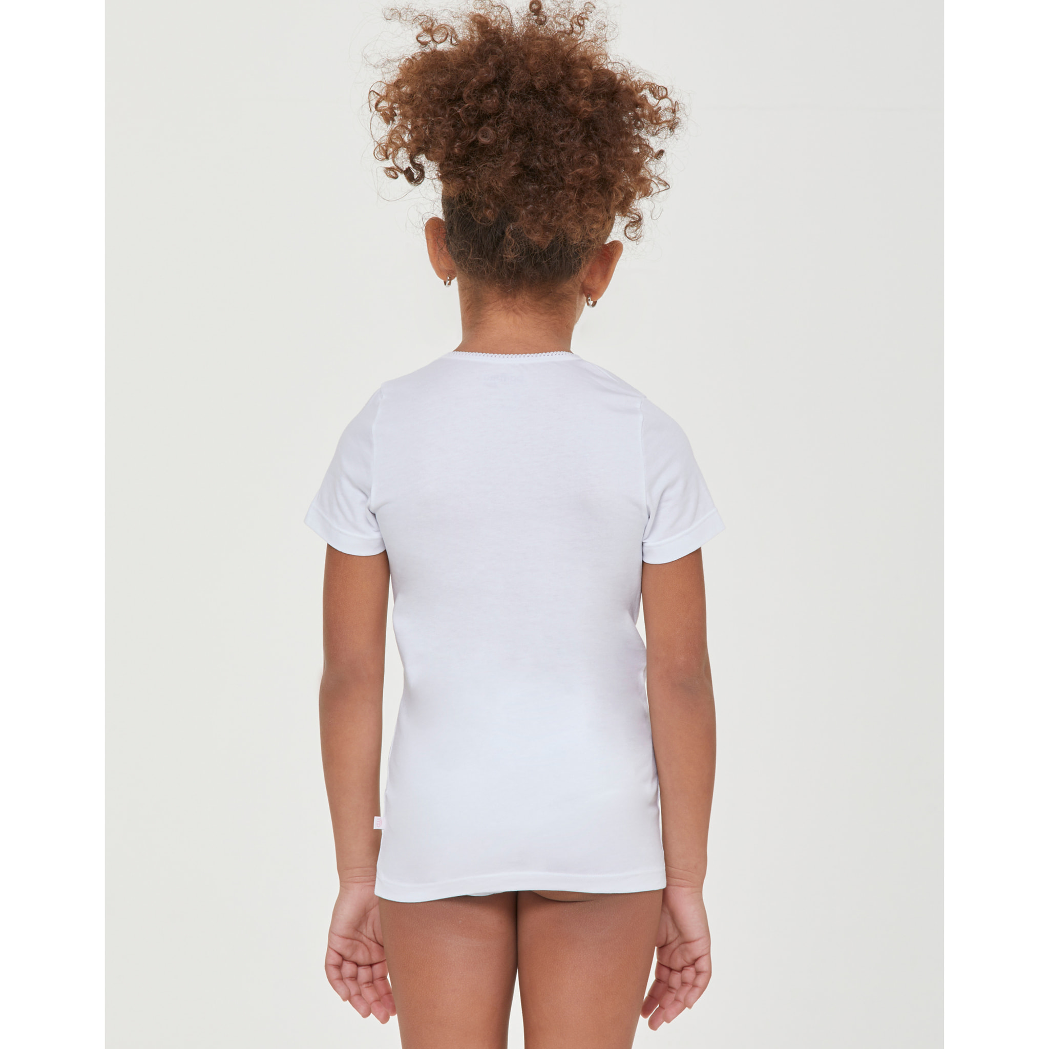 T-shirt girocollo bimba in cotone organico