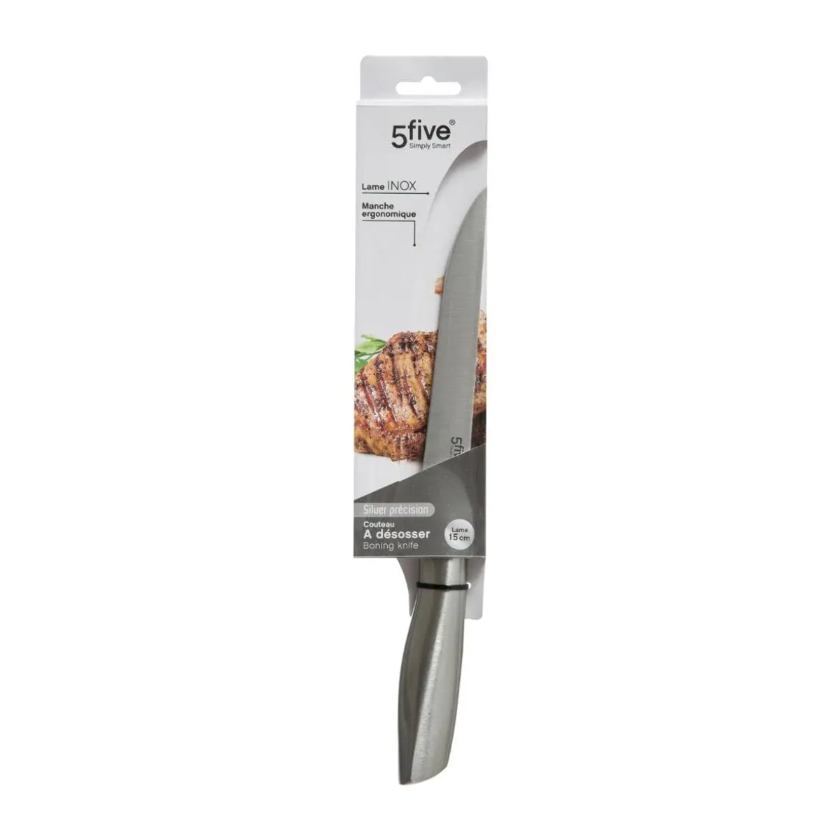Couteau à désosser inox "Silver Précision" lame 15cm