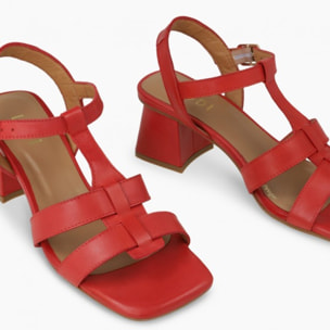 SANDALIAS ROJAS MIL5214-GO