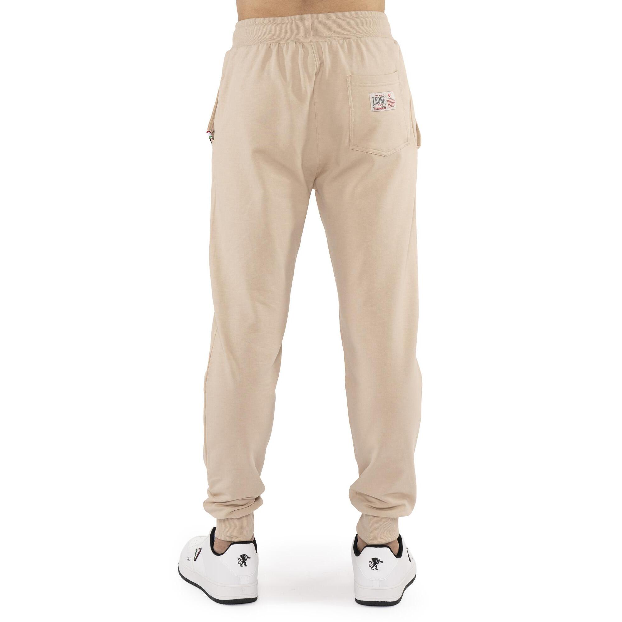 Pantalone sportivo invernale da uomo con polsino e logo grande 'Basic'