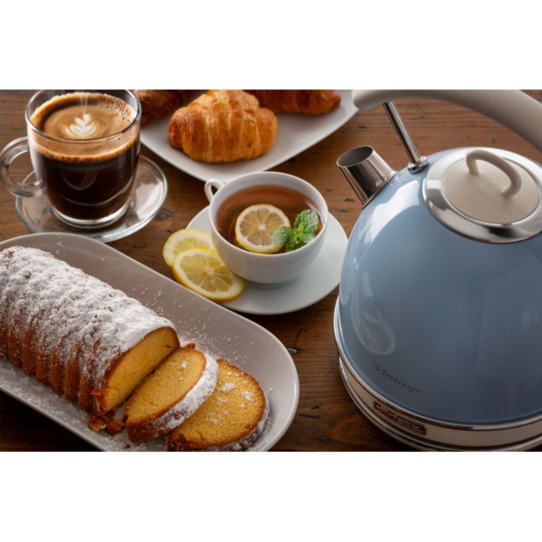 Bouilloire ARIETE vintage bleue 1.7l