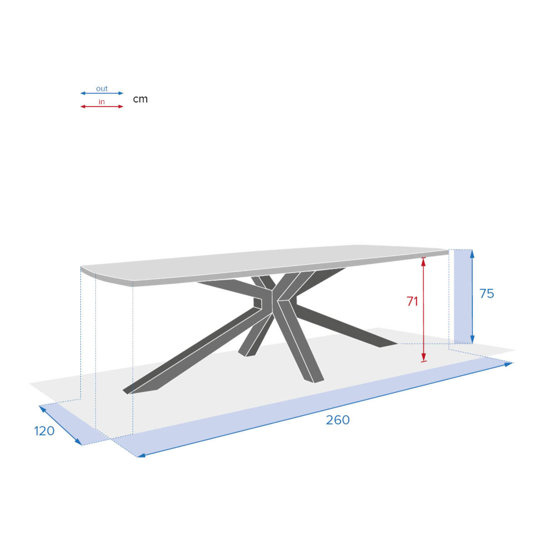 Table de jardin Limaya Acacia