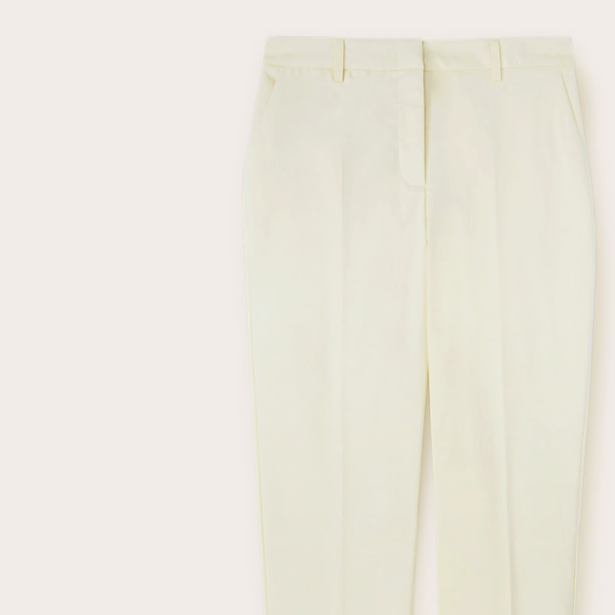 Motivi - Pantalón regular de tejido técnico - Amarillo