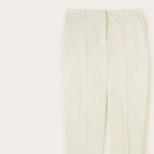 Motivi - Pantalón regular de tejido técnico - Amarillo