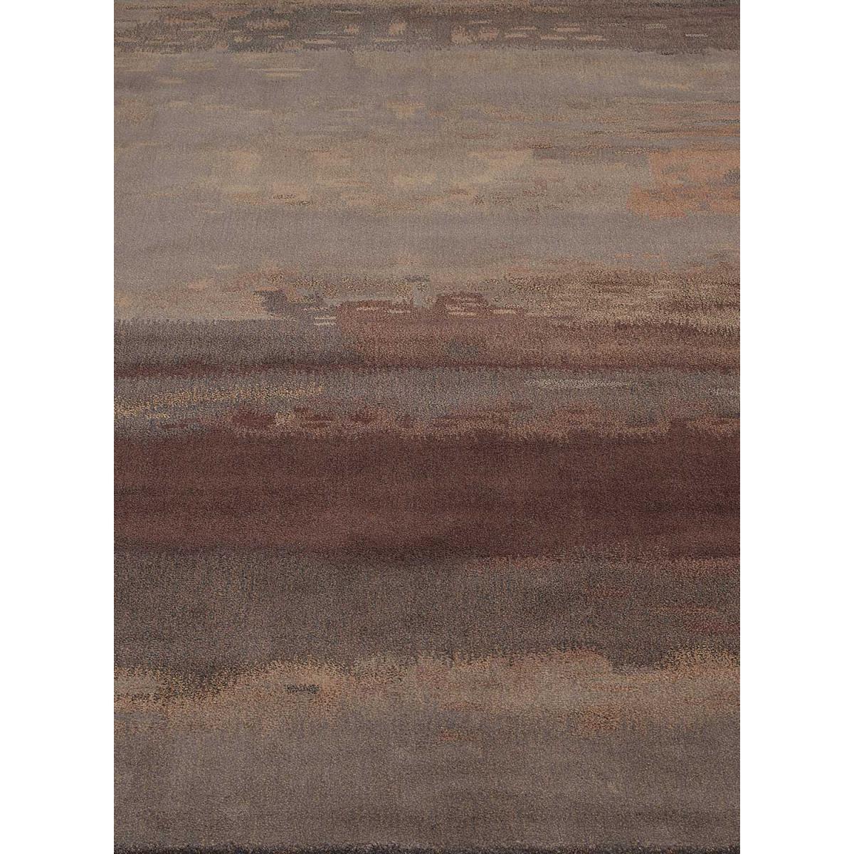 Tapis salon et chambre fait main en laine motif faux uni DOFI