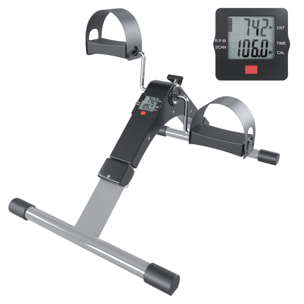 Pedaliera Riabilitazione Mini Cyclette Dispositivo Pieghevole Per Anziani Pedali Antiscivolo Display LCD Esercizio Fitness Da Tavolo Scrivania
