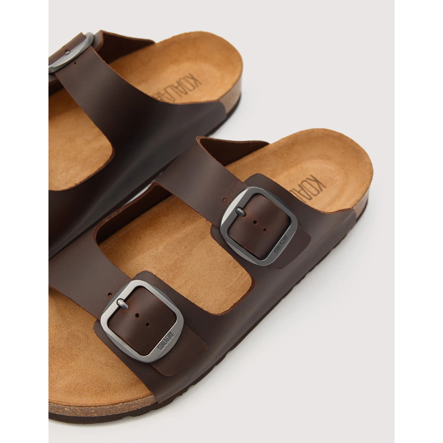 Sandalia Piel Bio Marrón Oscuro - Majestic