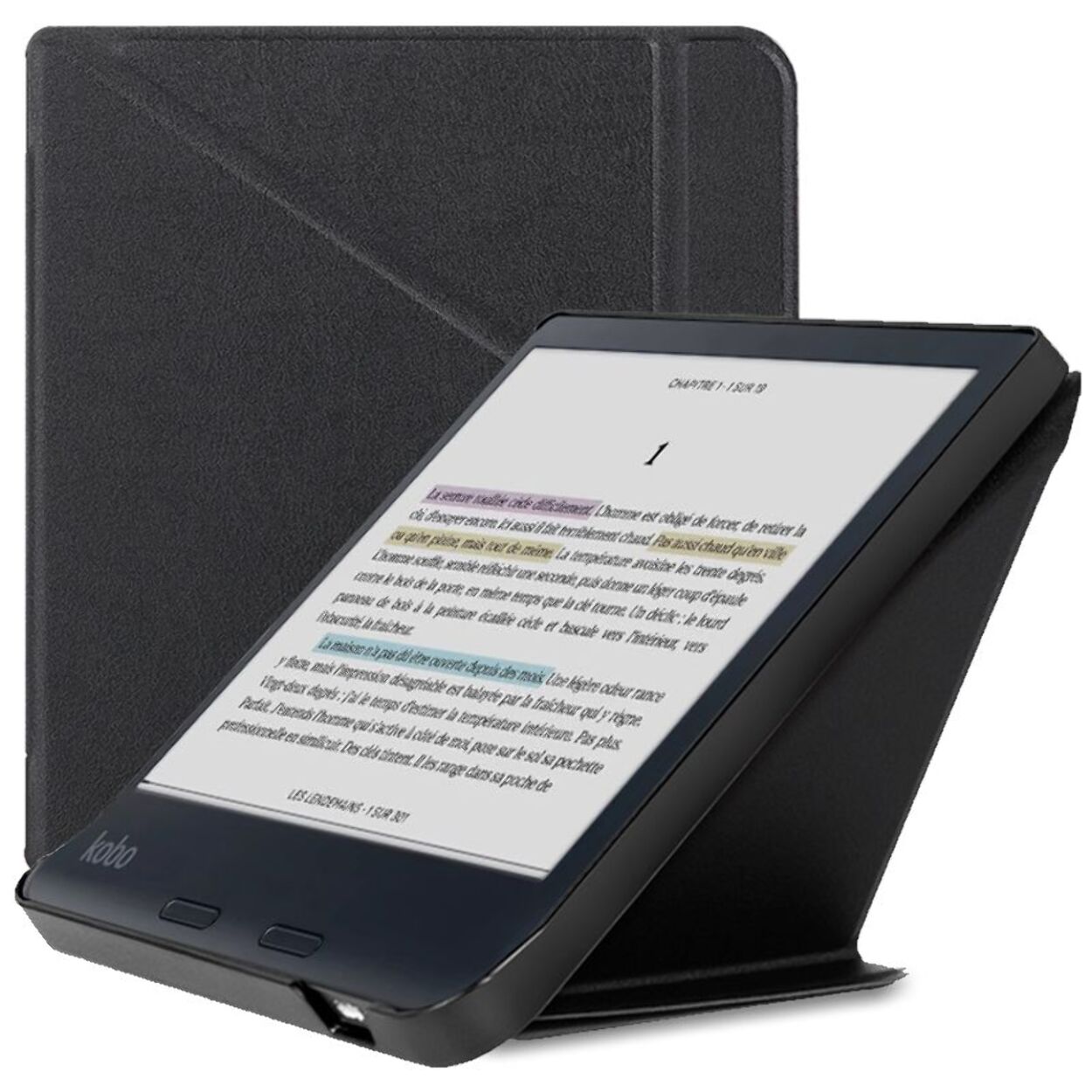 Etui IBROZ Origami Kobo Libra Colour 2024 noir