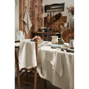 Nappe de table "Soline" Lin lavé - Couleur: Soline Sable