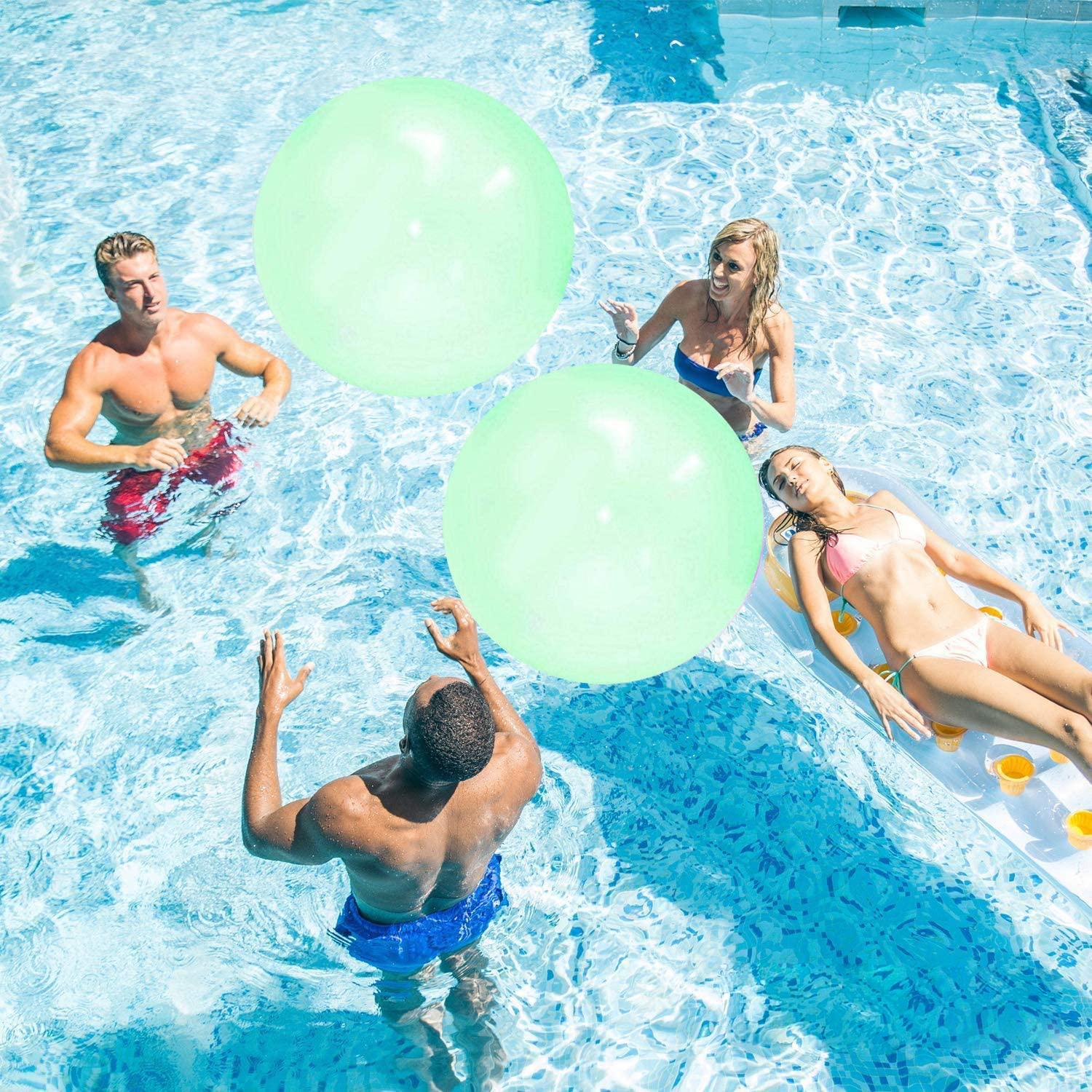 Palla a bolle gigante. Gonfiabile ad acqua o ad aria, 120 cm.