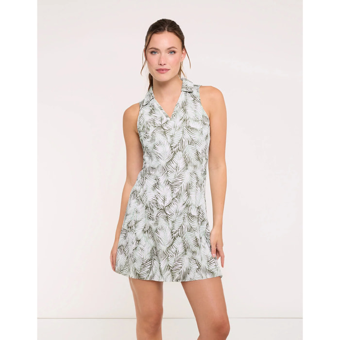 Vestido Polo Corto Verde Tropical - Ditara