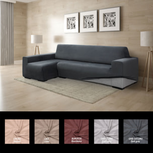 Funda TERCIOPELO ANTI MANCHAS Multi elástica para CHAISE LONGUE modelo VERONICA
