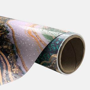 Rouleau revêtement adhésif imperméable - Sticker lavable plan de travail - ÉPOXY EMERAUDE