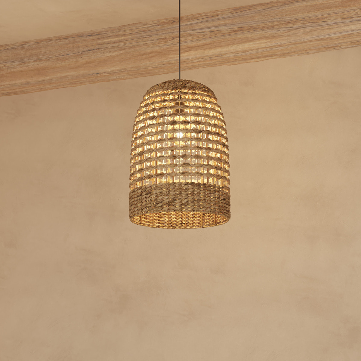 Suspension "Sand" en rotin D37cm