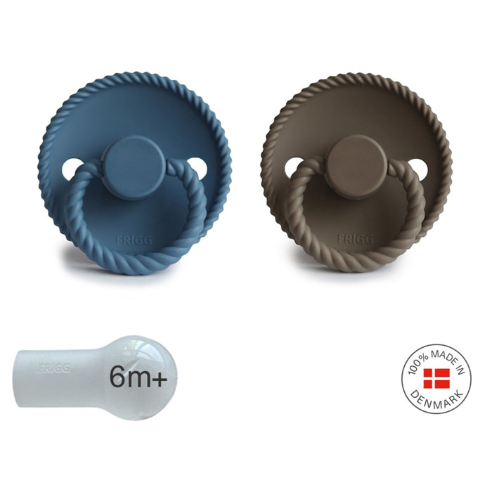 Frigg Pack 2 Chupetes Block Silicona Rope