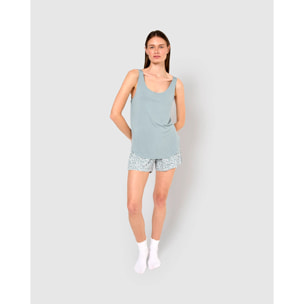 Pijama tirantes viscosa sorine azul