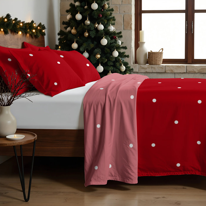 Drap plat 100% coton Laponia laponia 47 Rouge