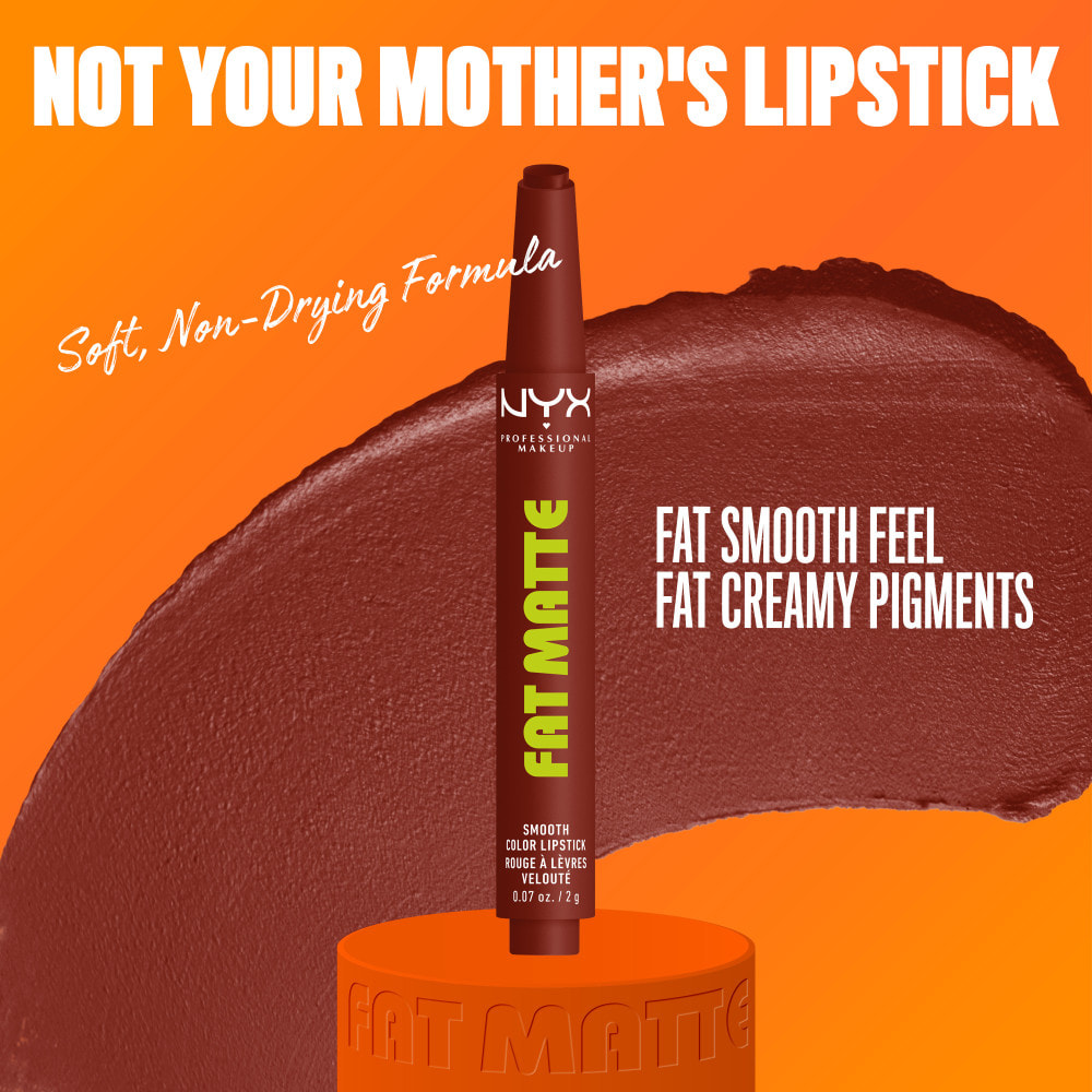 NYX Professional Makeup Fat Matte Rouge à Lèvres Mat Crémeux Cocoa Cuddles