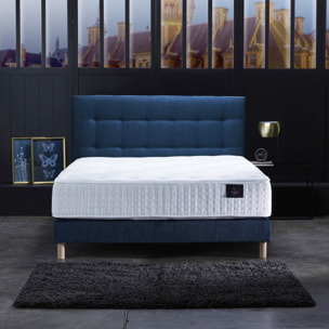 Ensemble matelas ressorts mémoire de forme, PULSAR + tête de lit + sommier 11 cm