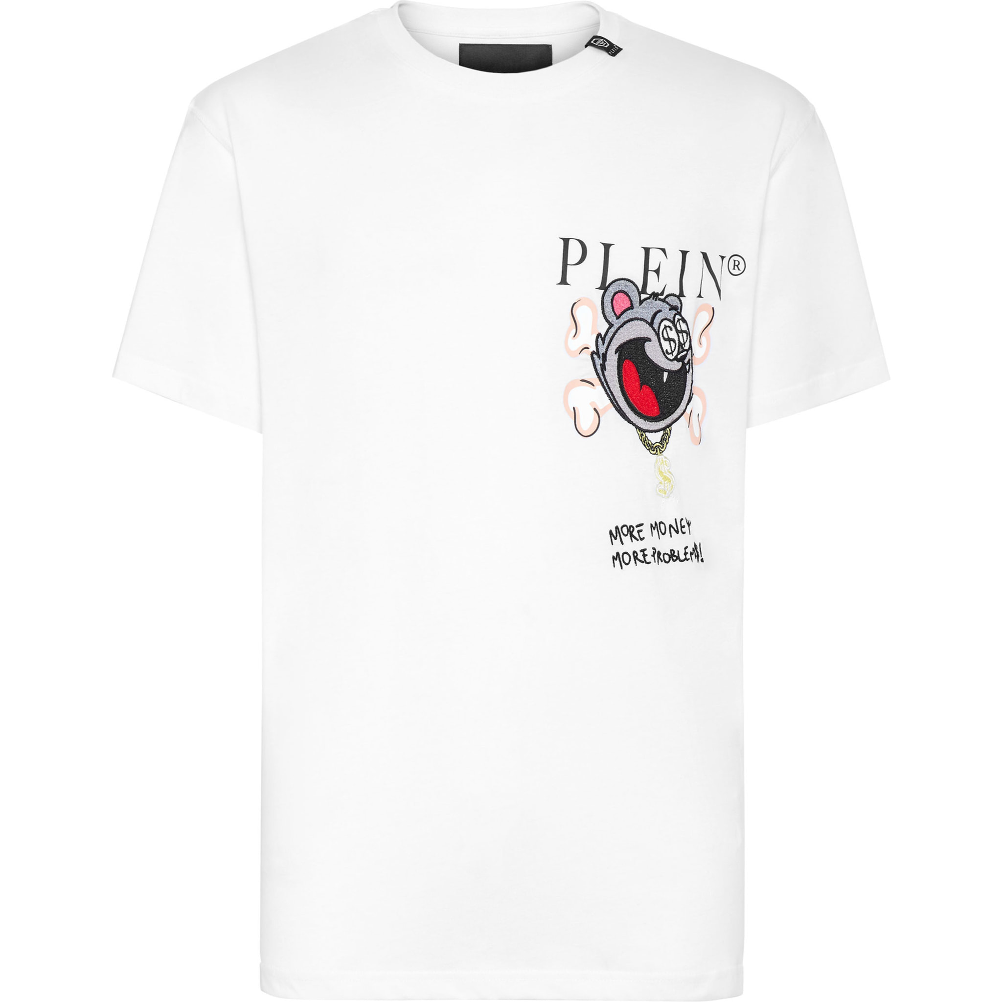 PHILIPP PLEIN T-shirt Round Neck SS Patch Money