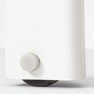 Lettino da giardino SKIPPER NEW con ruote, struttura in alluminio bianco e textilene
