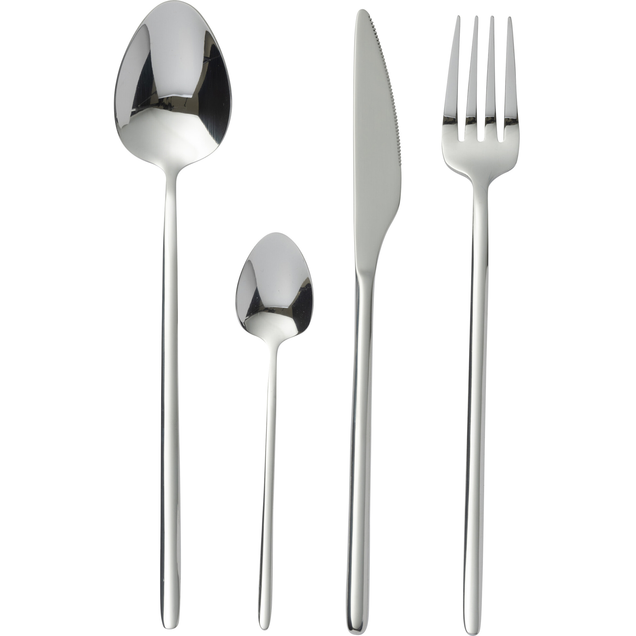 J-Line couvert - acier inoxydable - argent brillant - box de 24 pièces