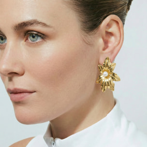 Pendientes Mife acabado oro amarillo 18k