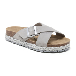 SANDALO CON ZEPPA BILLOWY GRIGIO