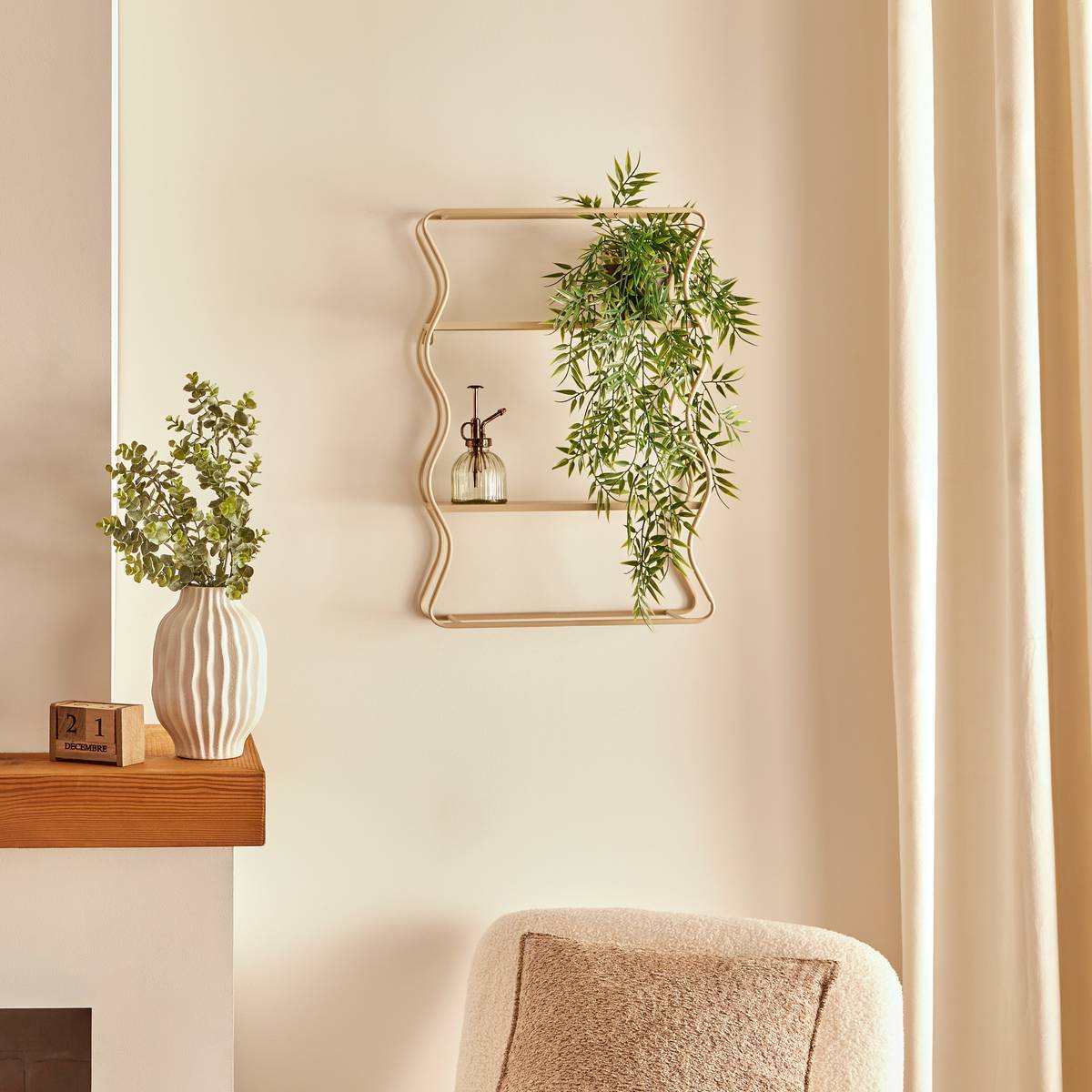 Etagère murale Judy beige 58x40cm