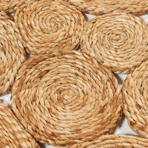 Tapis rond fait main en jute motif rond VODO
