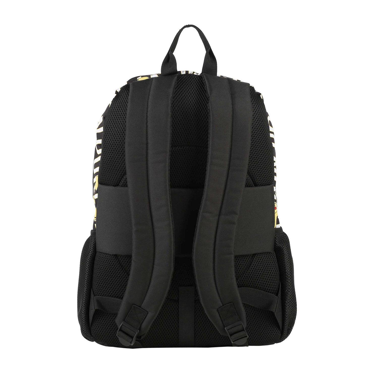 Pokemon mochila primaria doble compartimento + carro  con protección lateral y stoper frontal, 4 ruedas multidireccionales.