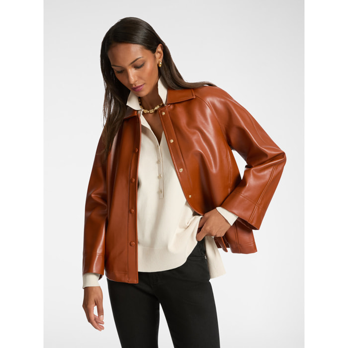 Elena Mirò - Chaqueta de tejido revestido - Marrón