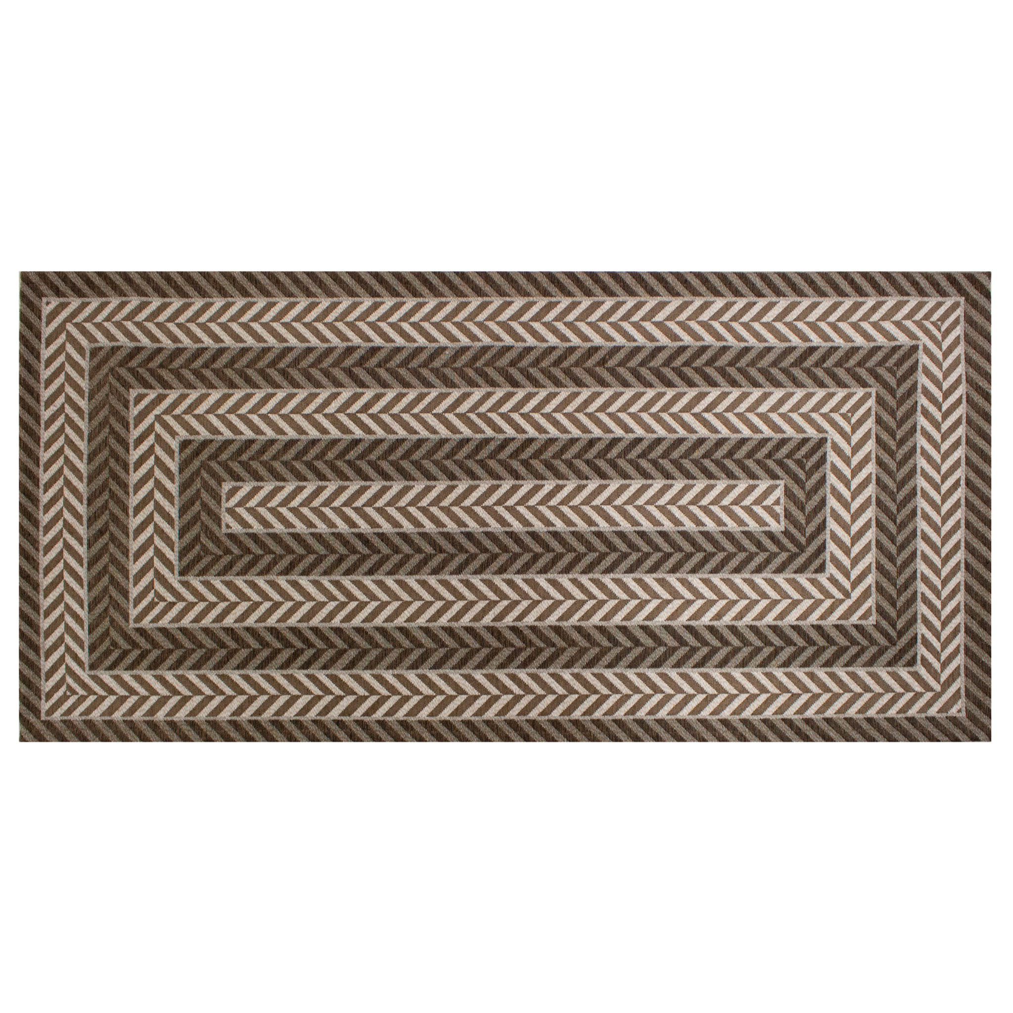 Tappeto da cucina Salice fango CON FONDO ANTISCIVOLO