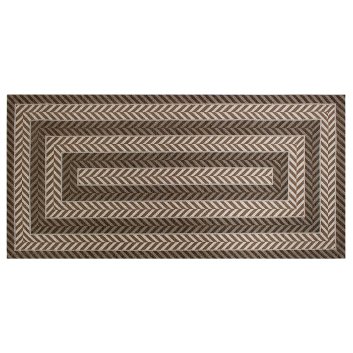 Tappeto da cucina Salice fango CON FONDO ANTISCIVOLO