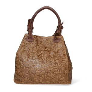 Borsa a mano da donna - Modello Elenia - Vera pelle - 33.0 x 29.0 x 16.0 cm