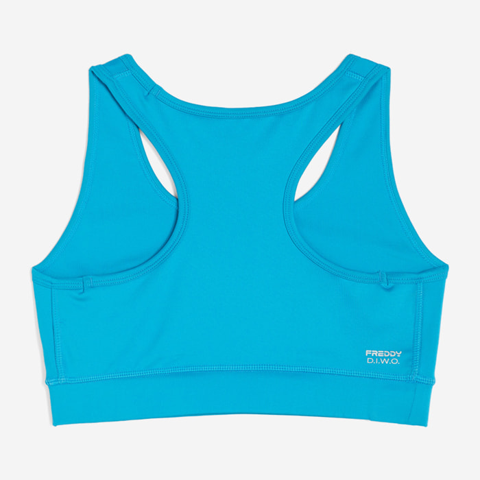 Reggiseno sportivo in tessuto tecnico traspirante