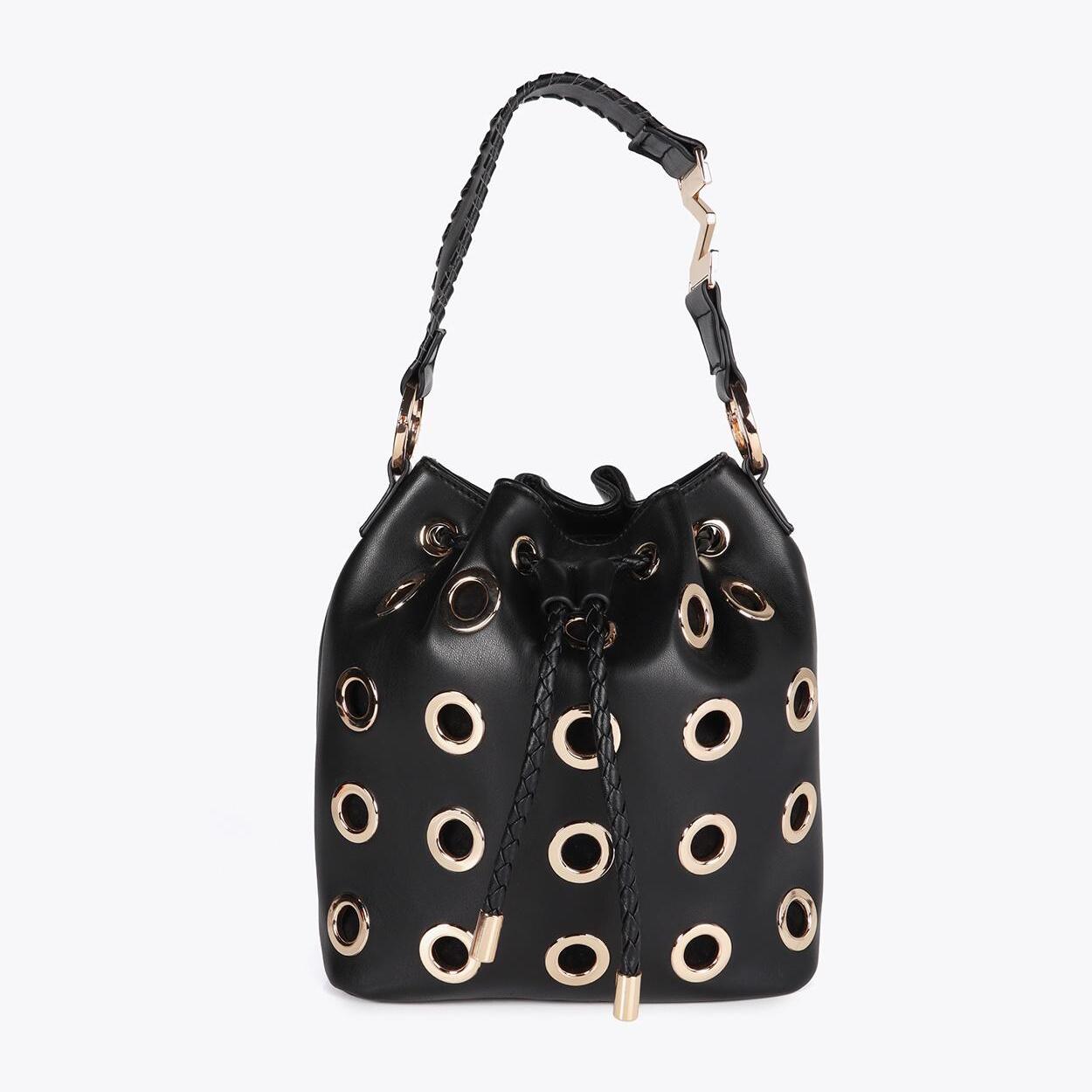 Borsa con Occhielli Metallici Circolari