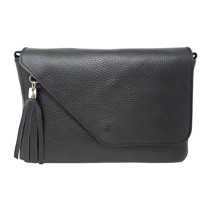 Chicca Borse Tracollina Donna in Pelle Nero