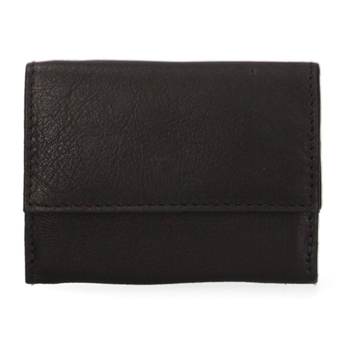 Portafoglio donna - Modello False - Ecopelle e poliestere - 10.0 x 7.5 x 2.0 cm