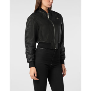 PHILIPP PLEIN Leather Bomber