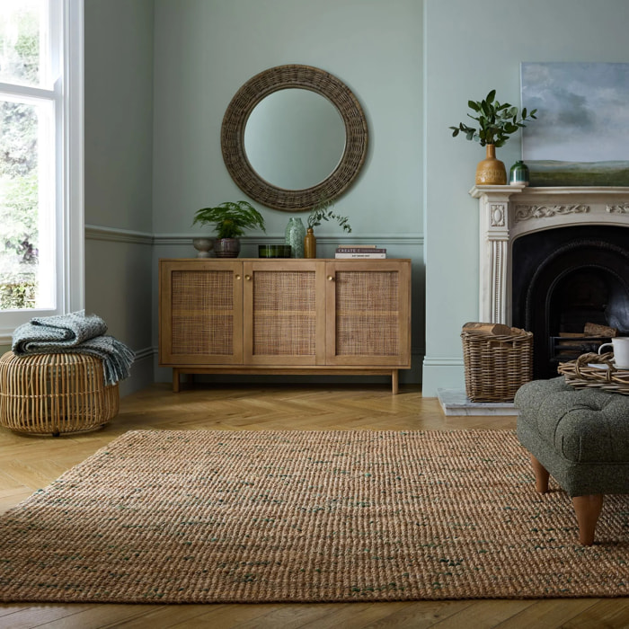 Tapis en jute coloré SARITA