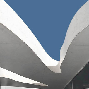 Affiche architecture urbaine Affiche + cadre en bois - Noir