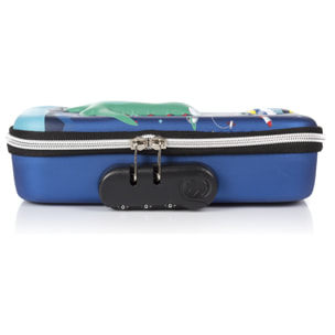 Astuccio con disegno 3D Dinosaur. Cerniera con chiusura di sicurezza a combinazione.