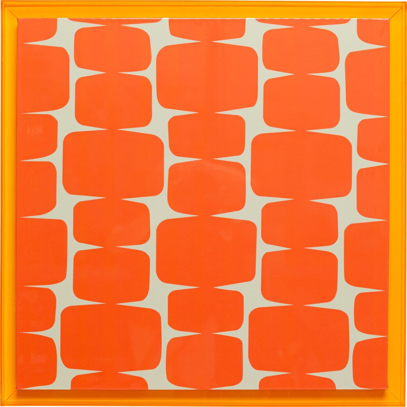 Tableau Square Chain orange 80x80cm Kare Design