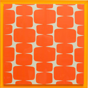 Tableau Square Chain orange 80x80cm Kare Design