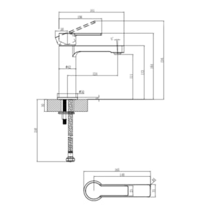 Mitigeur lavabo monocommande VILLEROY & BOCH Architectura chromé