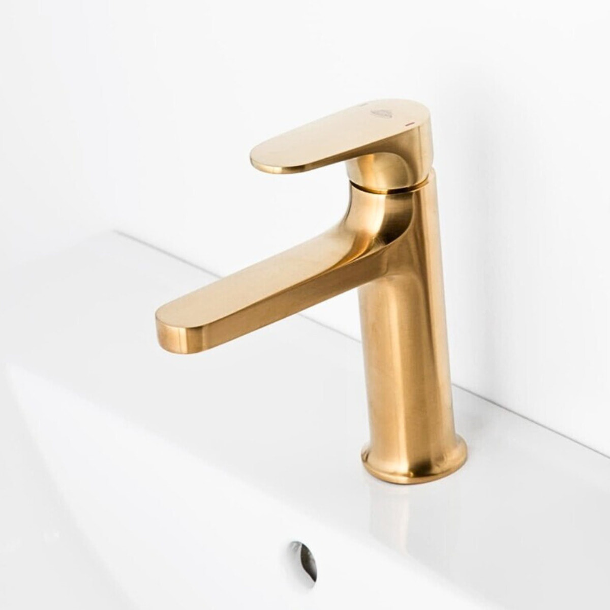 Dark set mitigeur lavabo + mitigeur cuisine Ceramia Timeless acier inoxydable, douchette extractible, or (SATB185BG)