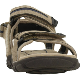 Sandalias Hombre de la marca GEOX  modelo UOMO SANDAL STRADA MARRON CLARO
