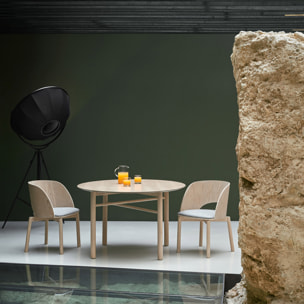 Mesa redonda Junco 120cm natural claro